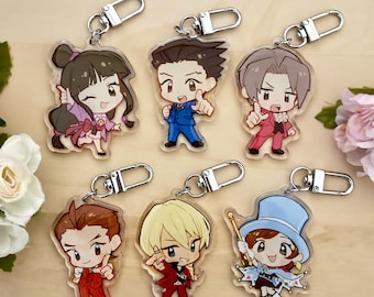 Ace Attorney Acrylic Keychains