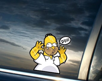 Doh! Peeker Vinyl Sticker