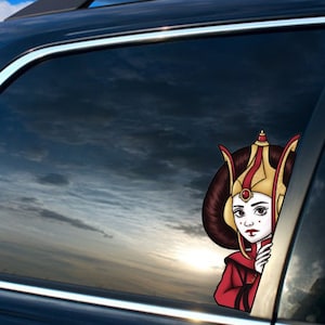 Queen Peeker Vinyl Sticker