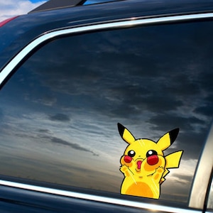 Pika Splat! Peeker Vinyl Sticker