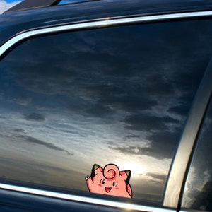 Pink Fairy Vinyl Peeker Sticker