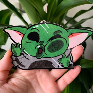 Baby Alien Peeker Decal Sticker