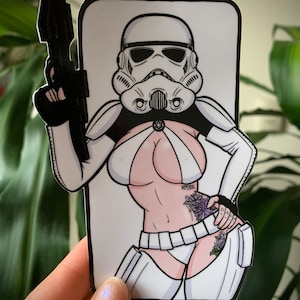 Lady Trooper Vinyl Sticker #2