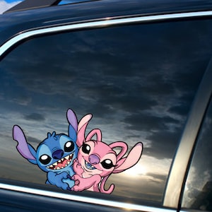 Lilo & Stitch Auto Fenêtre Autocollant Decal pour France