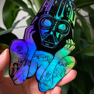 Darth Lady Holographic Vinyl Sticker