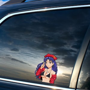 Anime Girl Peeker vinylklistermärke (#4)