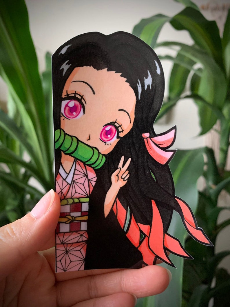 Kawaii Waifu Chan Peeker Vinyl Sticker image 6