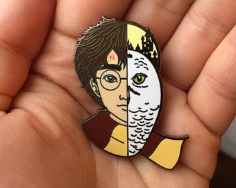 Harry & Owl Emaille Pin