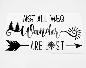 Not All Who Wander - Etsy