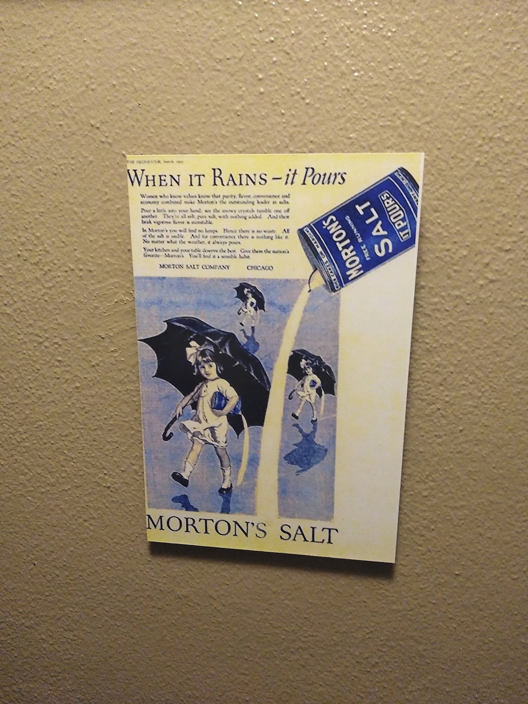 Morton Salt Advertisement - Etsy