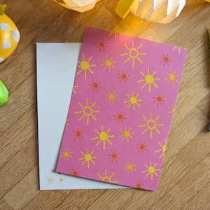 Postkarte Sonne | A6 Postkarte nachhaltig | Postkarte Kinder | Postkarte Baby | Karte Geburt | Postkarte Geburtstag | Karte Einschulung