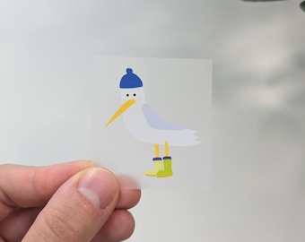 Seagull iron-on patch | Maritime North Sea iron-on patch