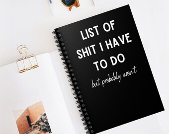 Funny to Do List - Etsy