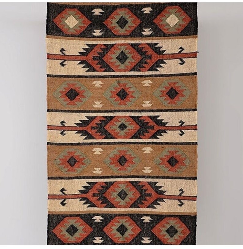 Handmade Navajo Kilim Rug Aztec Rug Accent Rug Outdoor - Etsy