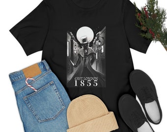 Jack The Ripper T-Shirt | 100% Cotton Adult T-Shirt | East London 1855 T-Shirt