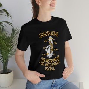 Saxophone T-shirt | 100% Cotton Adult T-Shirt | T Shirt For Saxophone Players