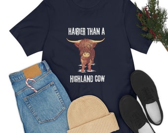 T-shirt de vache des Highlands | T-shirt adulte 100 % coton | T-shirt Plus beau qu'une vache des Highlands