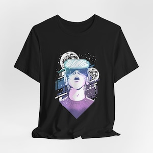 Virtual Reality Tshirt - Unisex Jersey Short Sleeve Tee, VR Gaming Shirt, Gamer Gift