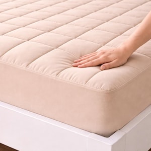 100% Egyptian Cotton Mattress Topper - Handcrafted, 1000 Thread Count, Extra Thick Hotel Quality, Deep Pocket Fits 15-19 Inch Mattress