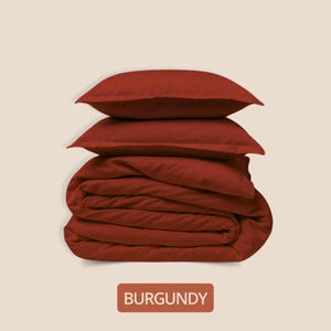 Set copripiumino 3 pezzi / 100% cotone egiziano / 600 fili / Biancheria da letto in raso