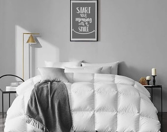 Geniet van luxe: 100% Egyptisch katoen Cloud Like Feel 1-delig dekbed - alle seizoenen en wintervarianten