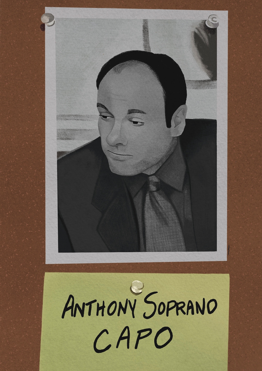 Tony Soprano the Sopranos Capo Boss Sopranos Art Sopranos Poster Etsy