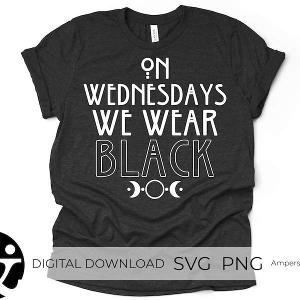 On Wednesdays We Wear Black SVG