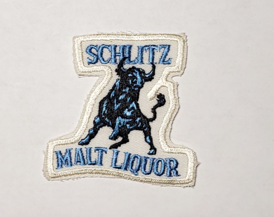 Schlitz Malt Liquor Bull Vintage Sewon Patch 3 X 2.5 Etsy