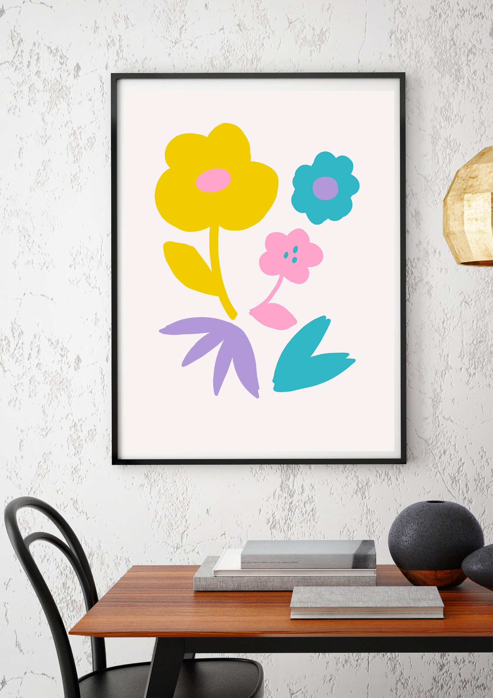 5 Set of Botanical Simple Wall Art Print Abstract Wall Art | Etsy