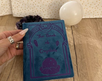 Crystal diary - Crystal journal - Diary chakra bookofshadows - witch book - bookofspells - book of shadows - grimoire - moon diary