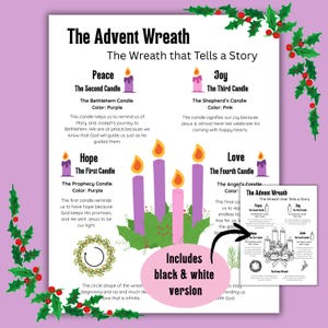 Advent Wreath Guide for Kids (Digital Download)