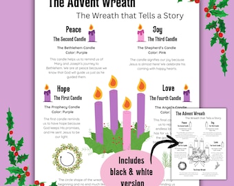 Advent Wreath Guide for Kids (Digital Download)