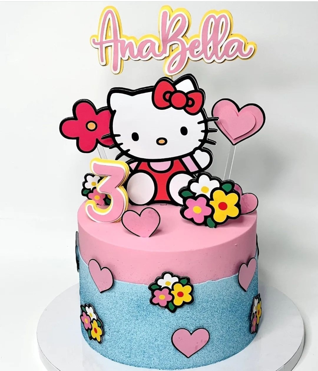 Hello Kitty Cake Topper. Hello Kitty Party. Hello Kitty Etsy