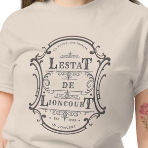 Lestat de Lioncourt in Concert T-Shirt | The Vampire Lestat Shirt, Interview with the Vampire, Anne Rice, Vampire Lovers Merch, Lestat Merch