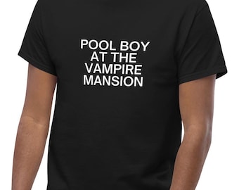 Pool Boy at the Vampire Mansion Shirt | My Chemical Romance Shirt, Emo T-shirt, Elder Emo, MCR, Gerard Way Shirt, Black Parade Tour Reunion