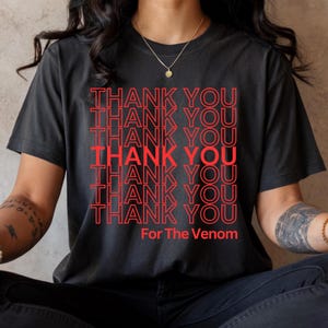 Thank You For the Venom! Shirt | My Chemical Romance Shirt, MCR Black Parade Tour Shirt, Elder Emo Merch, Three Cheers for Sweet Revenge Tee