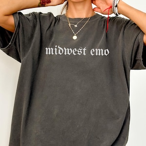 Midwest Emo Comfort Colors Shirt, Elder Emo Tee, Emo TShirt, Punk Concert Gift
