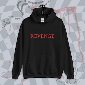 REVENGE Era Hoodie | MCR inspired, Three Cheers for Sweet Revenge, My Chemical Romance Sweatshirt, Elder Emo Hoodie, Goth Band Merch
