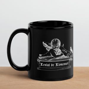 Vampire Lestat Black 11 oz Coffee Mug | Inteview with the Vampire Inspired Lestat de Lioncourt gift | Vampire Mug