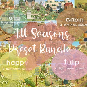 ACNH Lightroom Preset Bundle: All Seasons (Digital Download)
