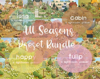 ACNH Lightroom Preset Bundle: All Seasons (Digital Download)
