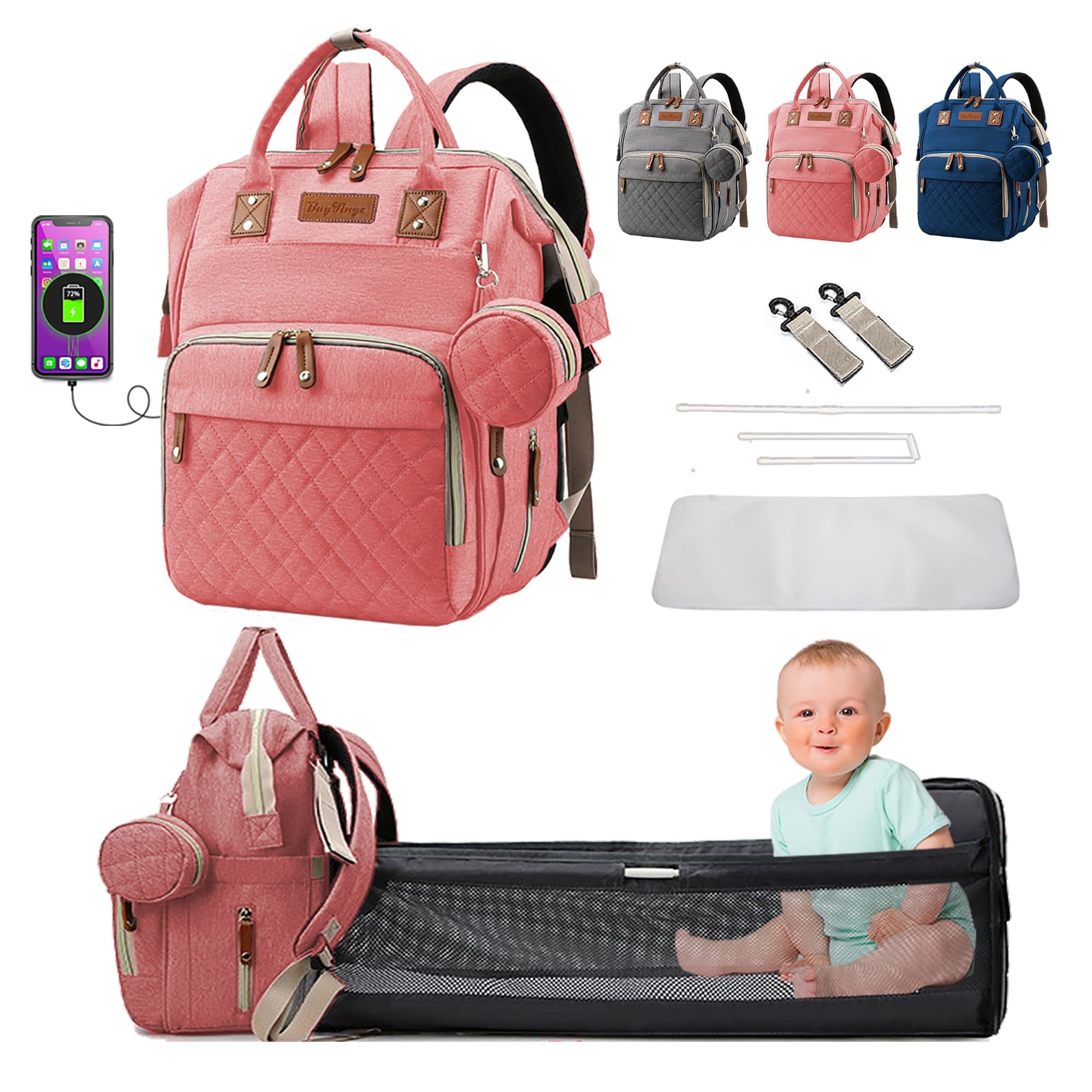 Diaper Bag Mommy Baby Travel Backpack - Etsy Canada