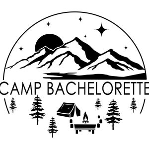 Camp Bachelorette Logo - Instant Download