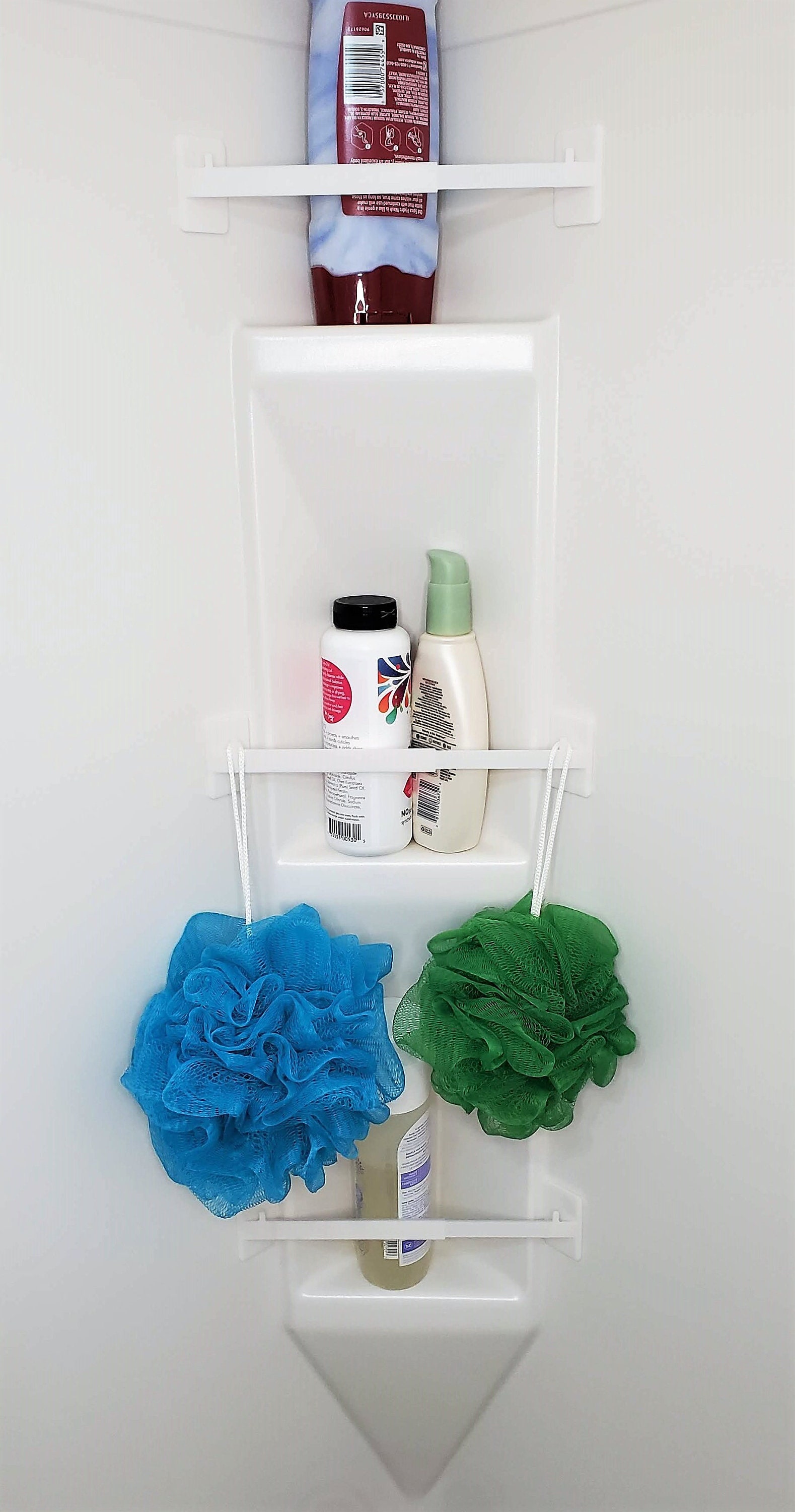 Easy Installation Camper Shower Corner Storage Bar Punch-free