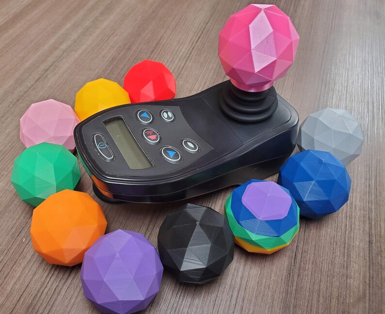 Wheelchair Powerchair Kids or Adults Silky Rainbow GeoDome Replacement Joystick Knob image 8