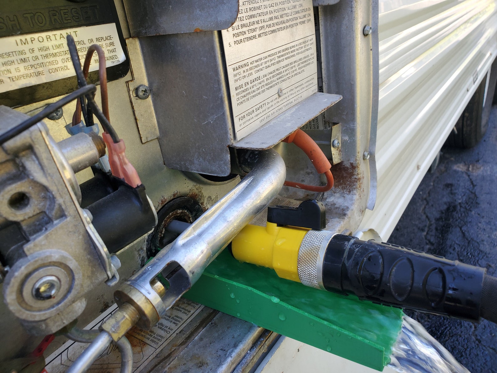 RV Travel Trailer Camper Water Heater Drain Funnel for Etsy
