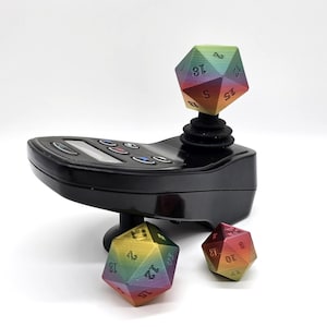 Wheelchair Power Wheelchair Accessory DND D20 Dungeons and Dragons  Dice Joystick Knob Replacement Upgrade