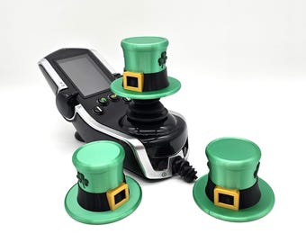 St. Patrick's Day Leprechaun Hat Power Wheelchair Joystick Knob Topper Replacement Upgrade Accessory Gift