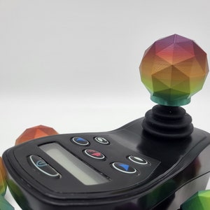 Wheelchair Powerchair Kids or Adults Silky Rainbow GeoDome Replacement Joystick Knob image 5