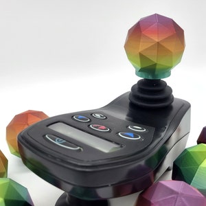 Wheelchair Powerchair Kids or Adults Silky Rainbow GeoDome Replacement Joystick Knob image 3